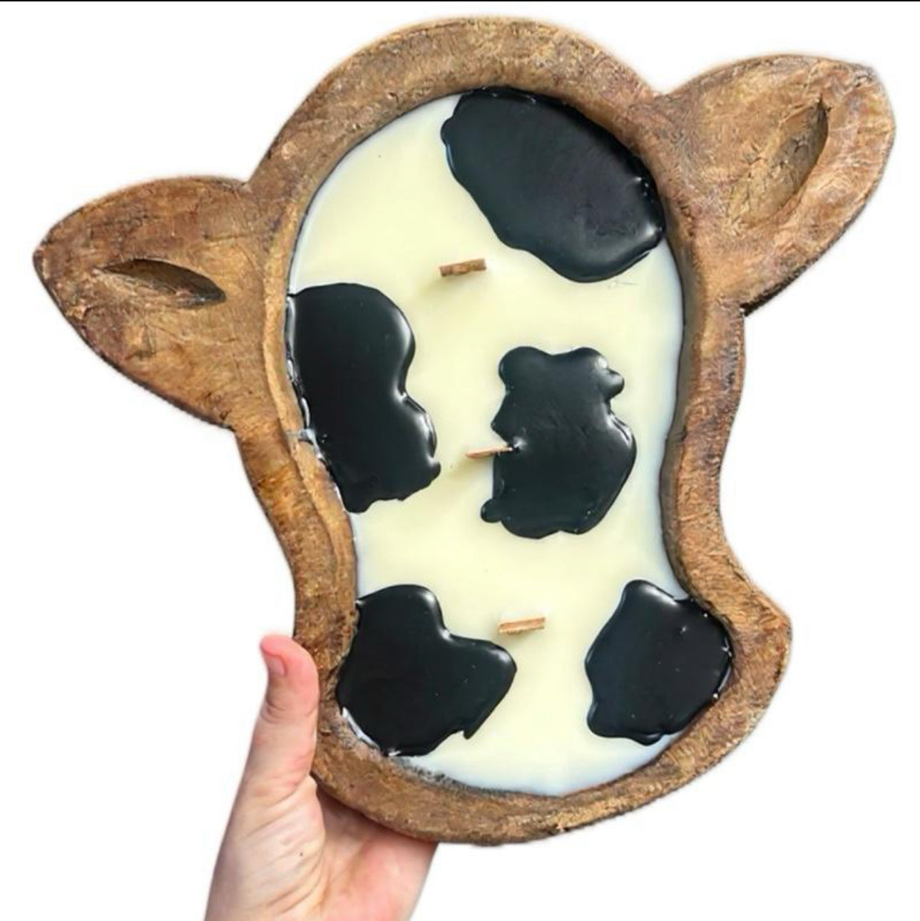 Large Cow Head Candle