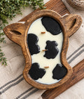 Large Cow Head Dough Bowl Candle