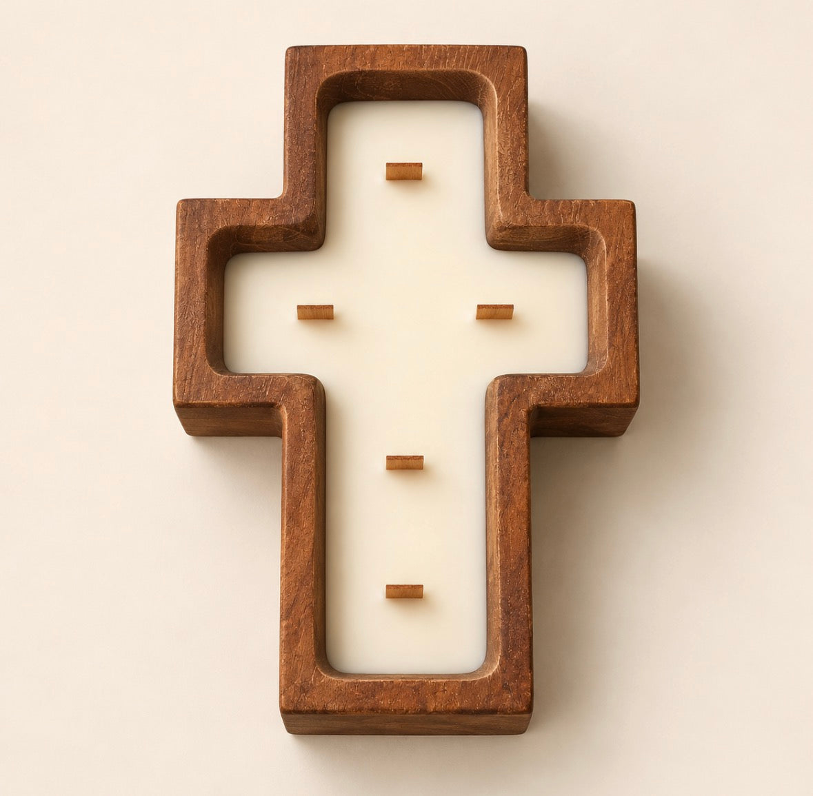 Cross Dough Bowl Candle