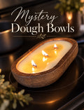 Mystery Dough Bowls with three wick candle